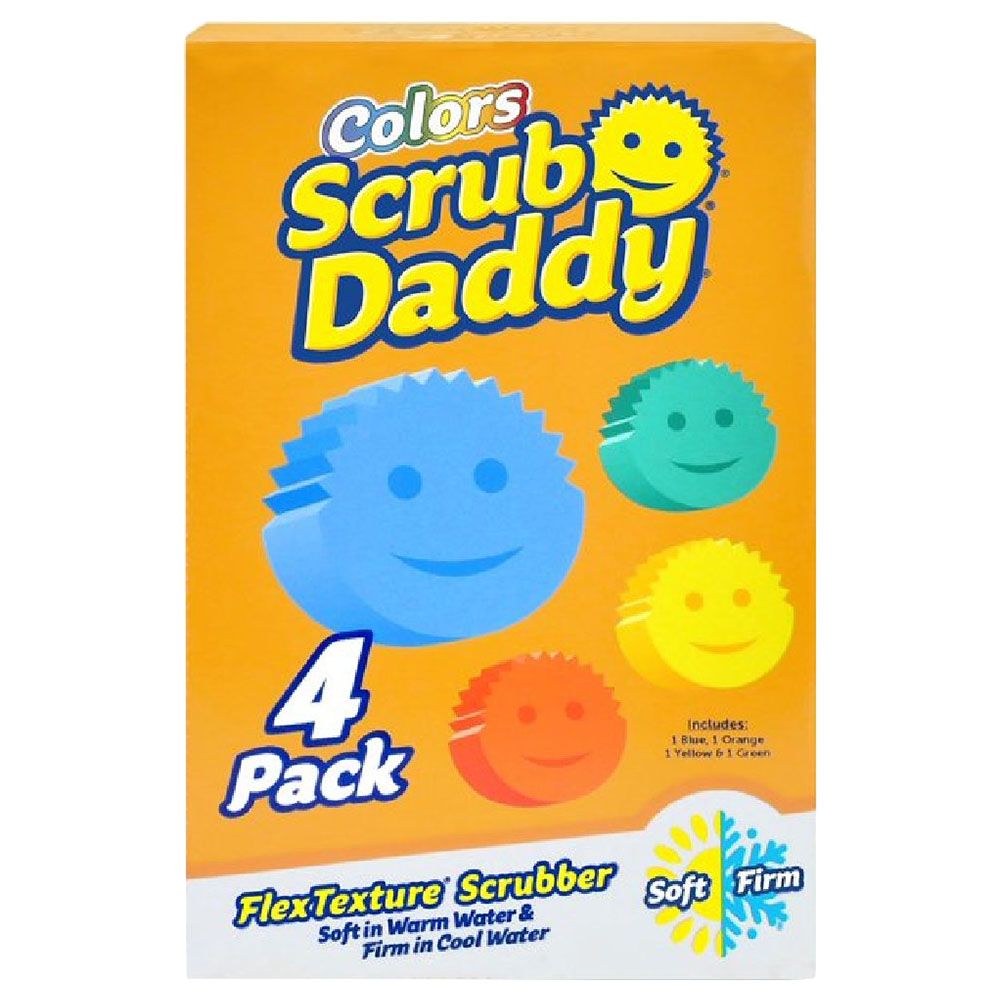 Scrub Daddy - Original Dish & Kitchen Cleaning Sponge - Pack of 4