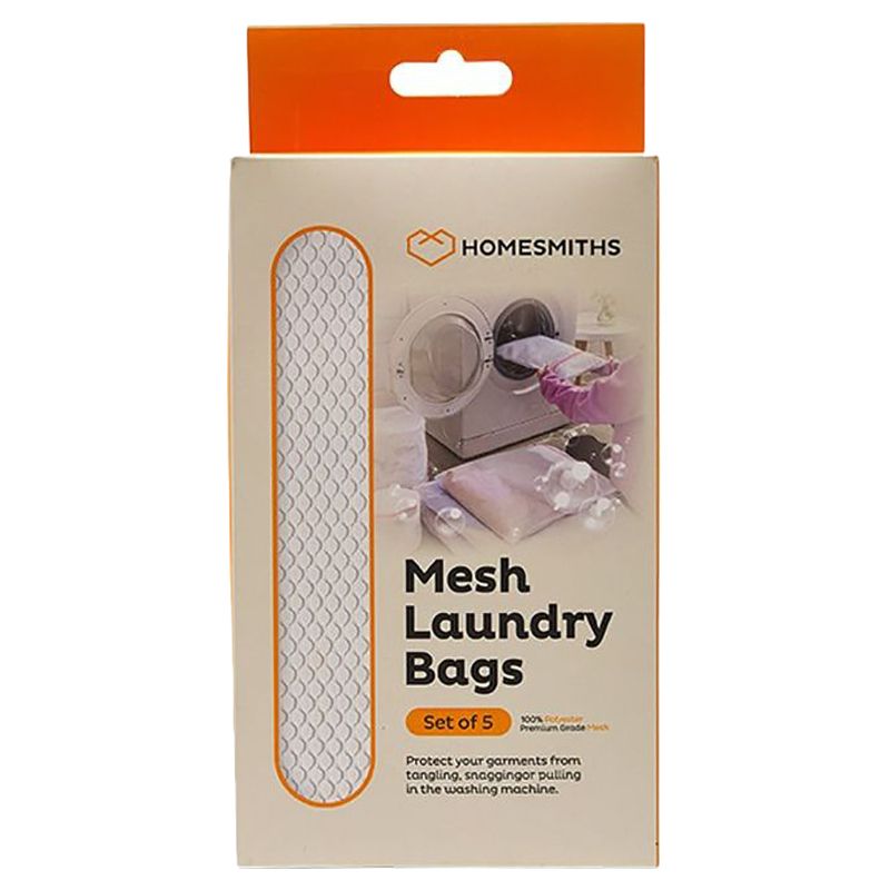 Homesmiths - Mesh Laundry Bag - Set Of 5