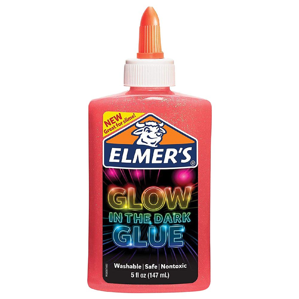 Elmer's - Glow In The Dark Glue - Pink - 5Oz