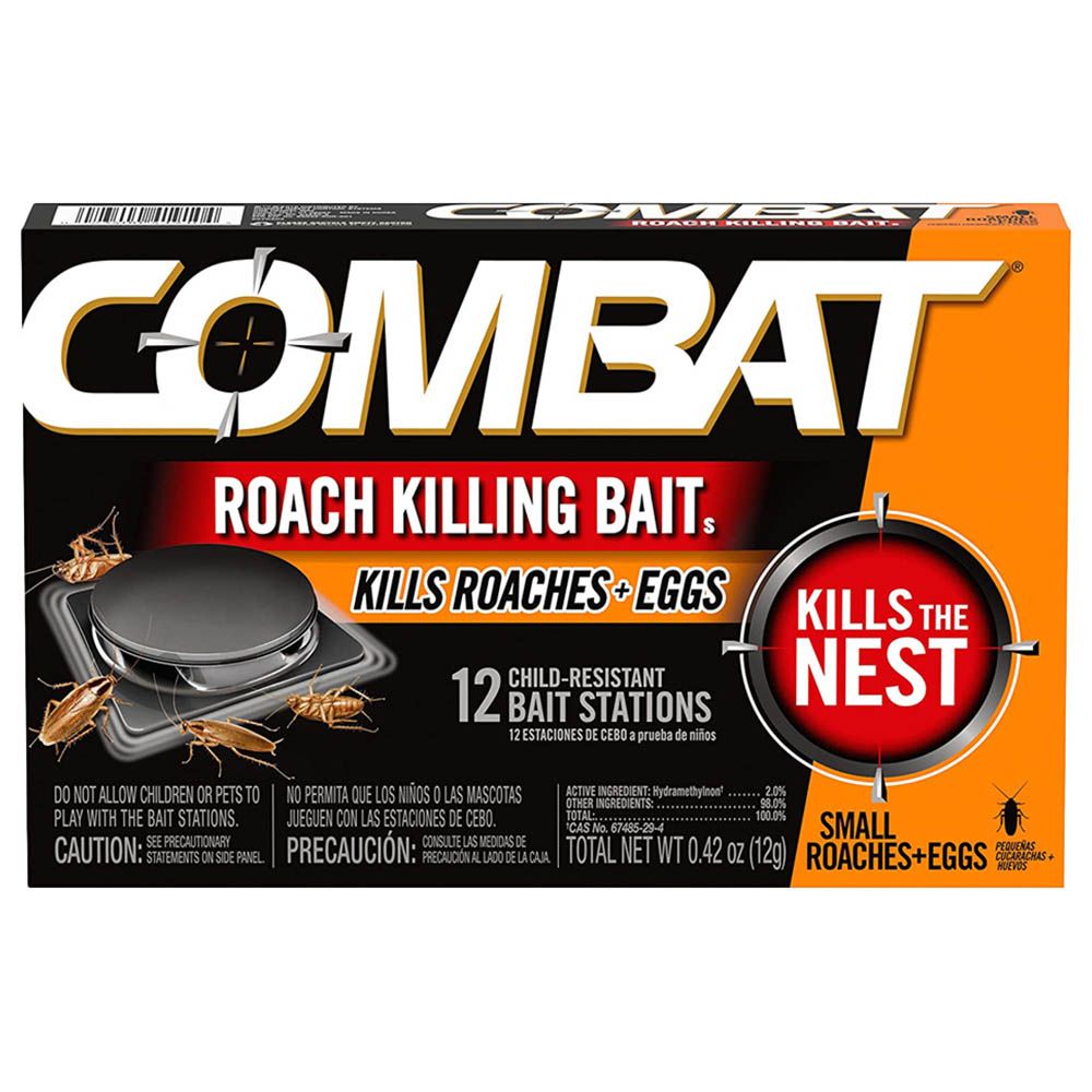 Combat Max 12 Month Roach Killing Bait Pack Of 12