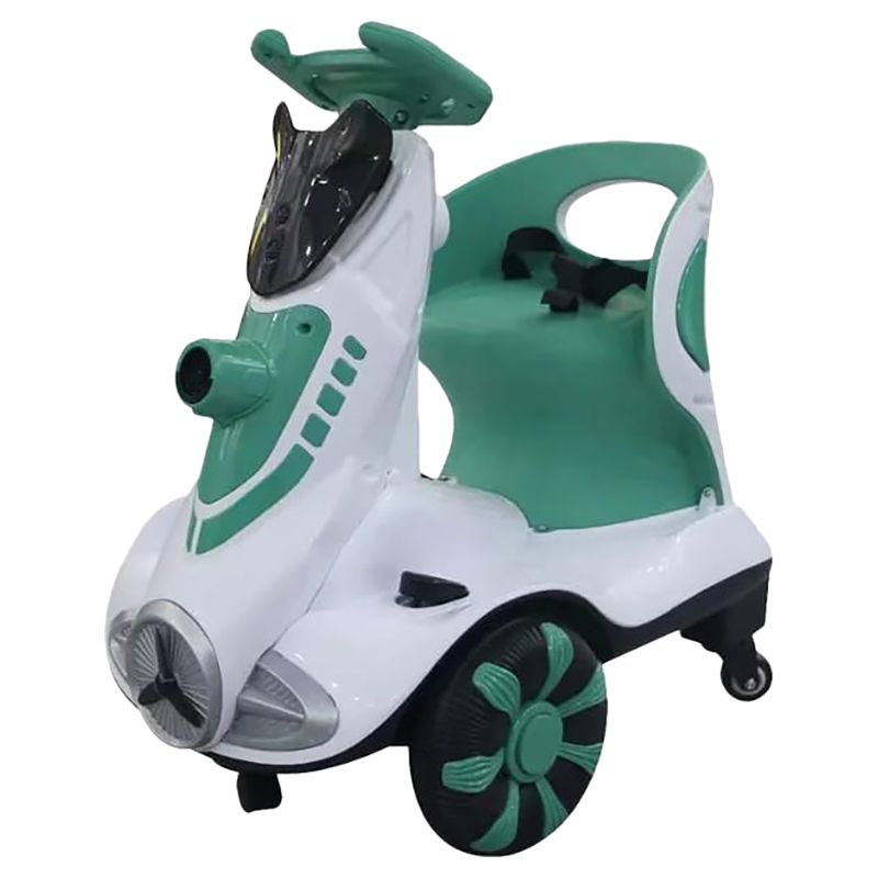 Pikkaboo - Toddler Four-Wheel Lights & Bubbles Electric Scooter - Green