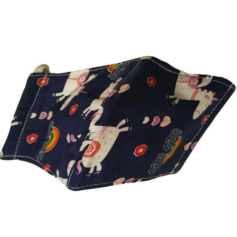 Pikkaboo Washable Mask - Navy Unicorn