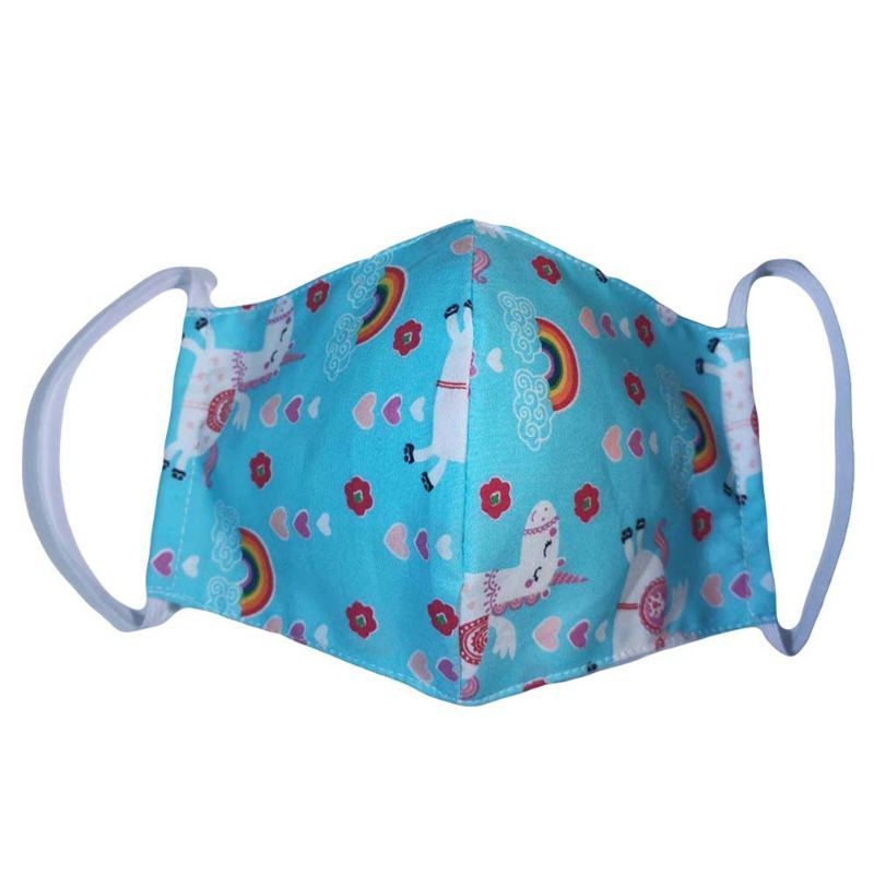 Pikkaboo Washable Mask - Unicorn Blue