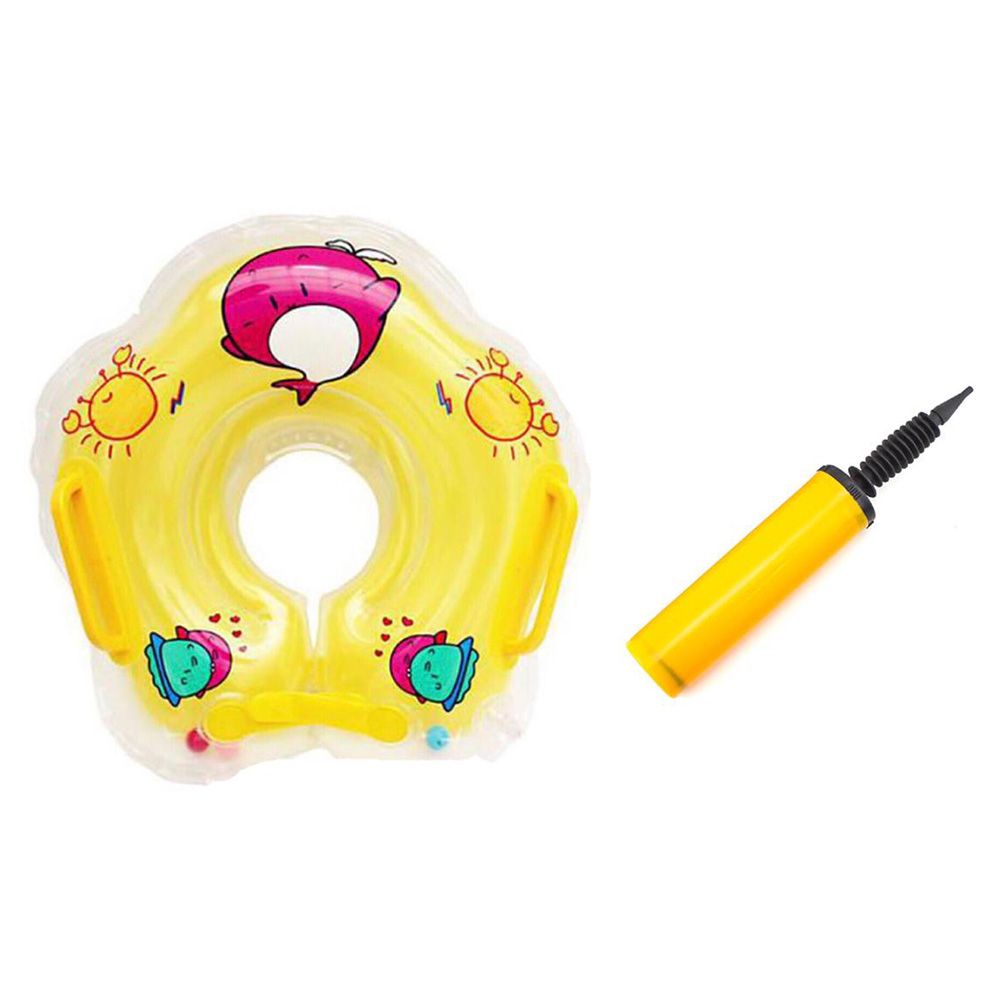 Pikkaboo - Iswimsafe Infant Neck Floater Yellow W/ Inflate