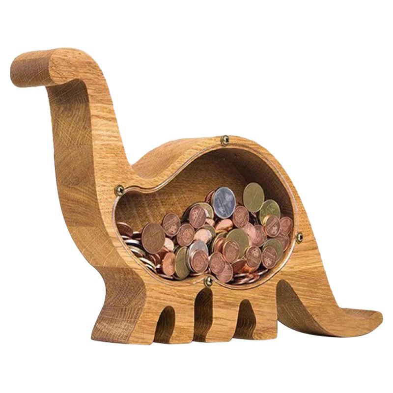 Woody Buddy - Animals Shape Piggy Banks - Dino