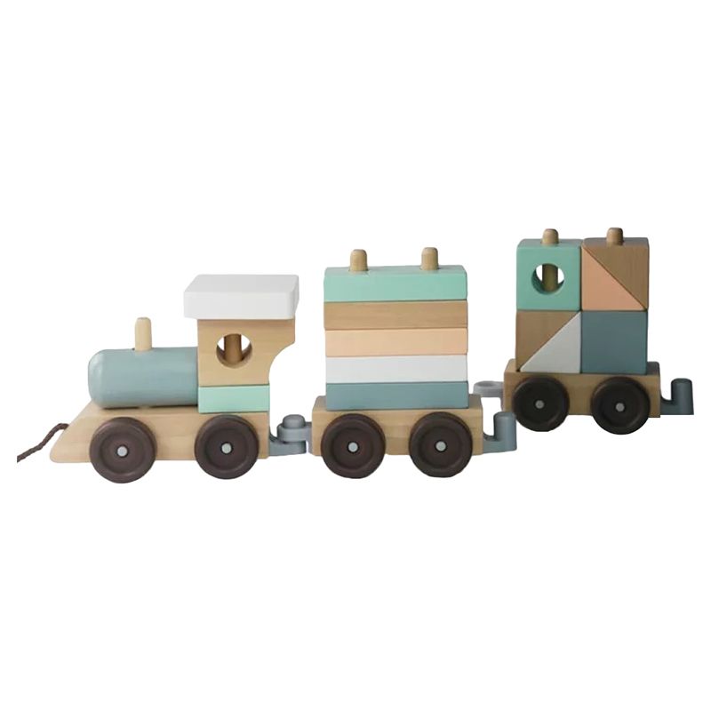 Woody Buddy - Train Stacker Pull Along - Green