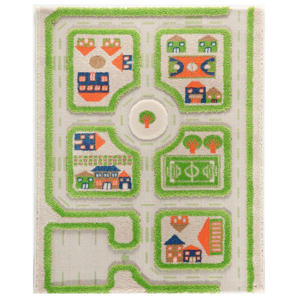 IVI - Traffic Design Educational 3D Carpet Playmat - Small - Green