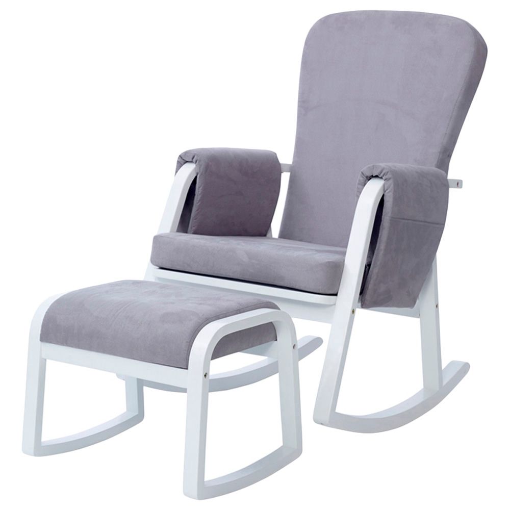 Ickle Bubba - Dursley Nursing Chair and Stool - Pearl Grey (Exclusive)