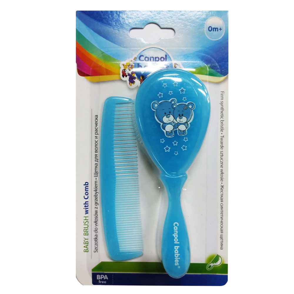 Canpol - Hair Brush & Comb Set - Blue