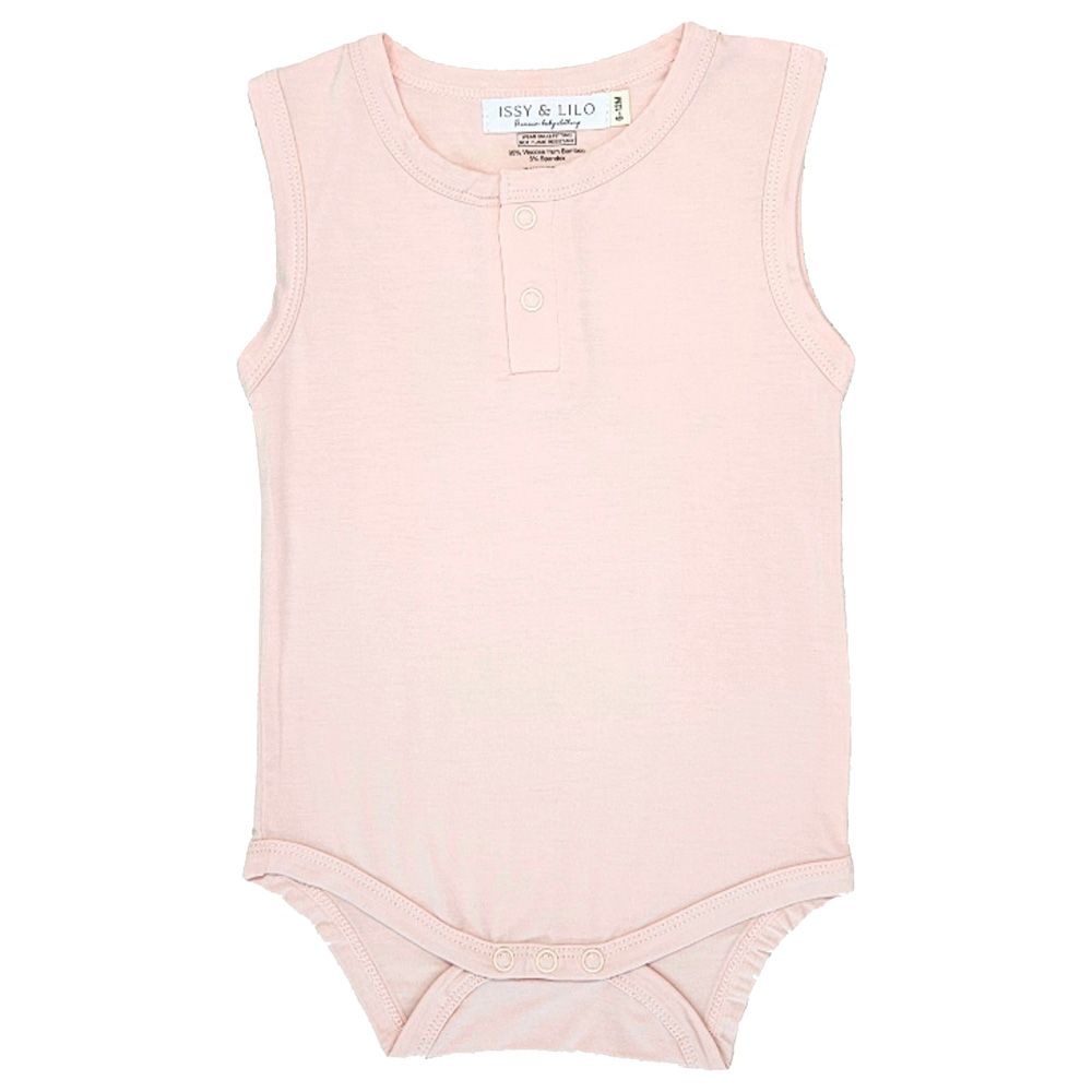 Issy & Lilo - Sleeveless Bamboo Bodysuit - Pink