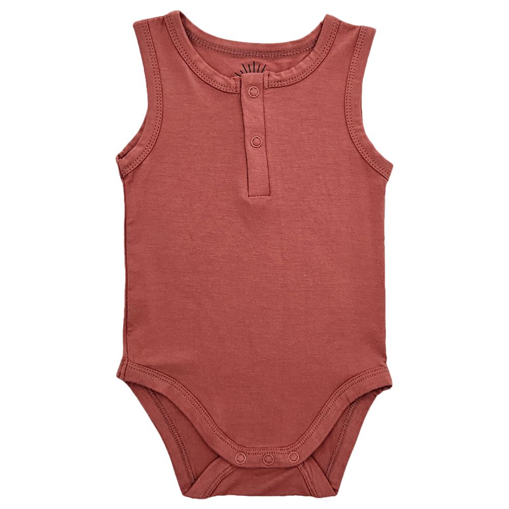 Issy & Lilo - Sleeveless Bamboo Bodysuit - Very Berry