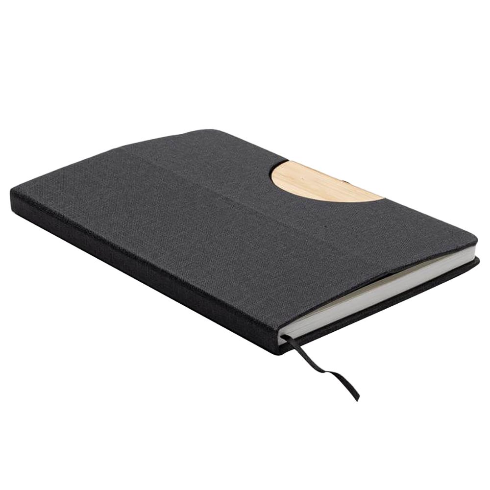 Eco-Neutral - Stade A5 Hard Cover Notebook W/ Folding Phone Stand