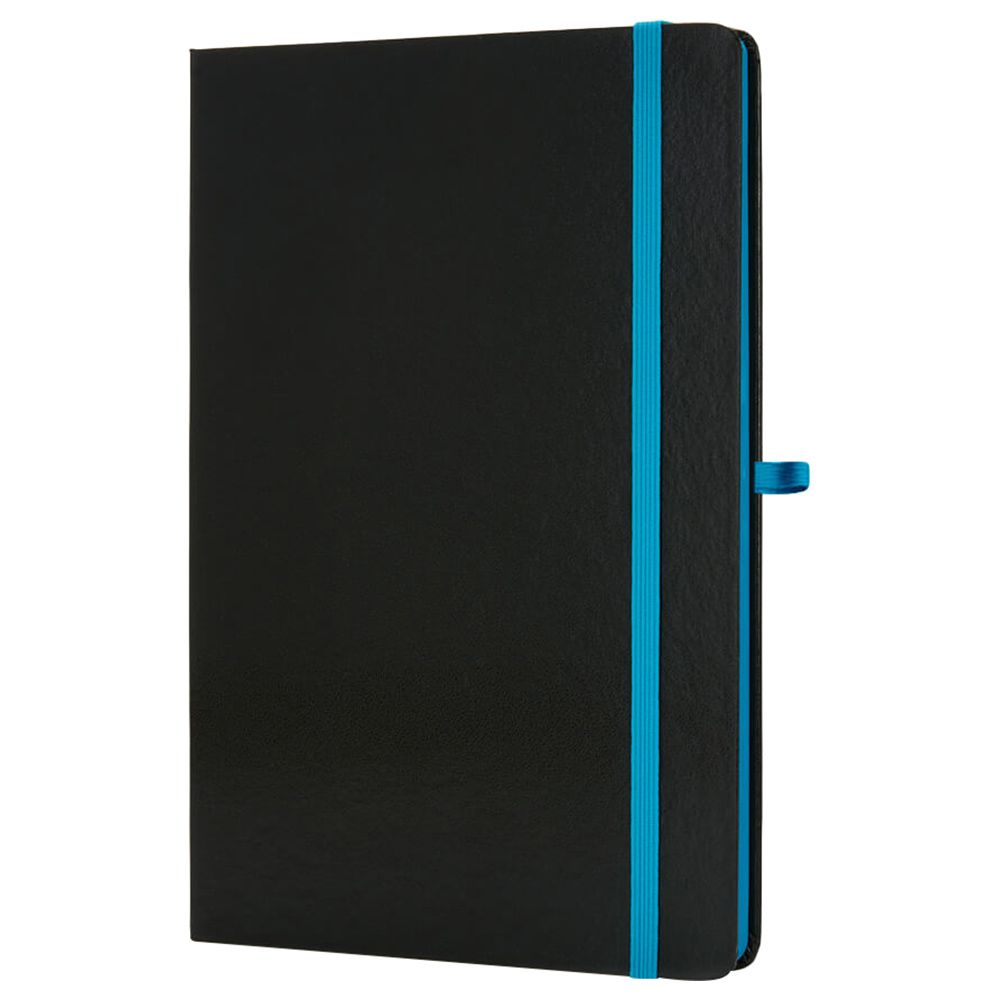 Santhome - Sukh Hardcover Ruled Notebook - A5 - Black/Blue