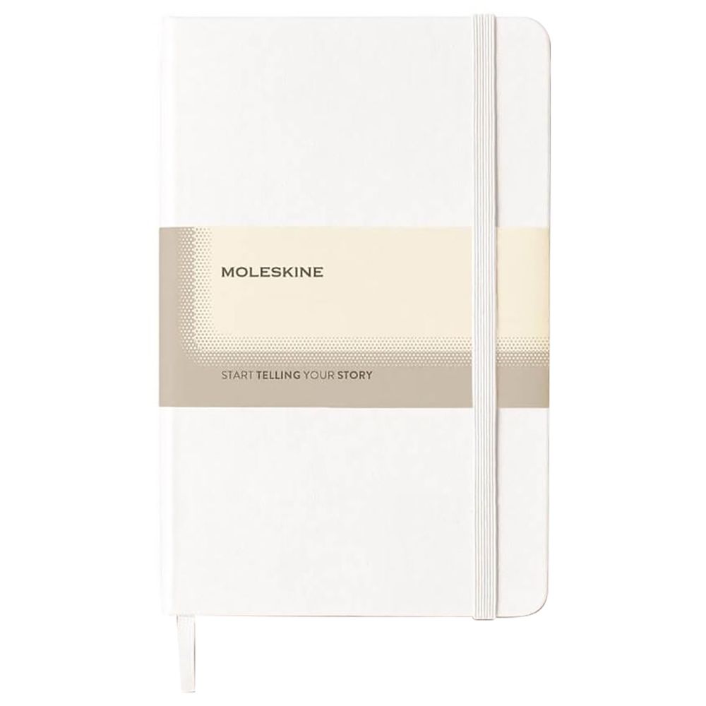 Moleskine - Classic Large Ruled Hard Cover Notebook - White