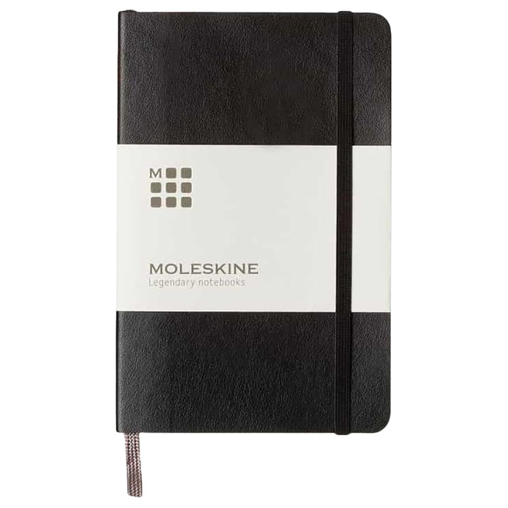 Moleskine - Pocket Hard Cover Ruled Notebook - Black