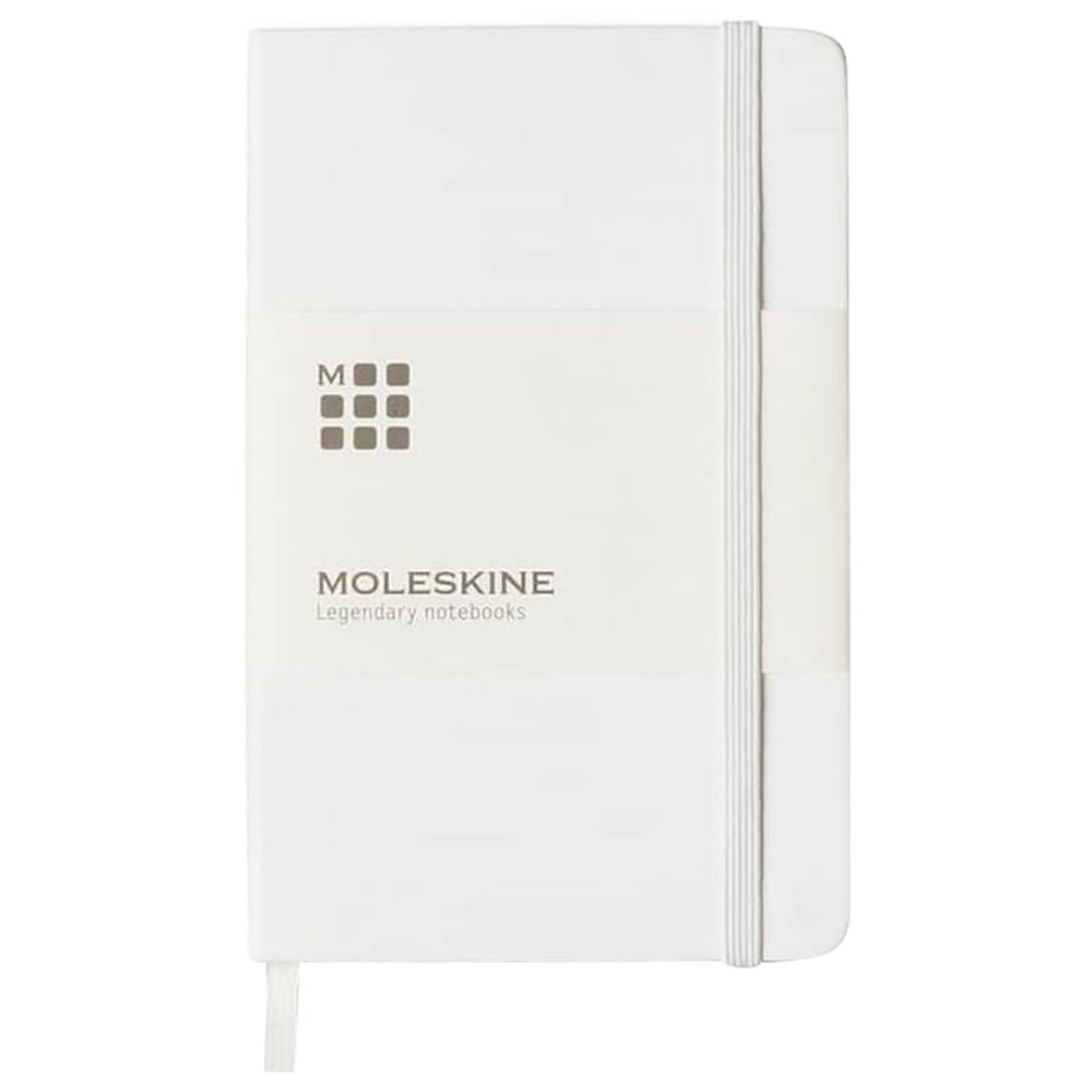 Moleskine - Pocket Hard Cover Ruled Notebook - White