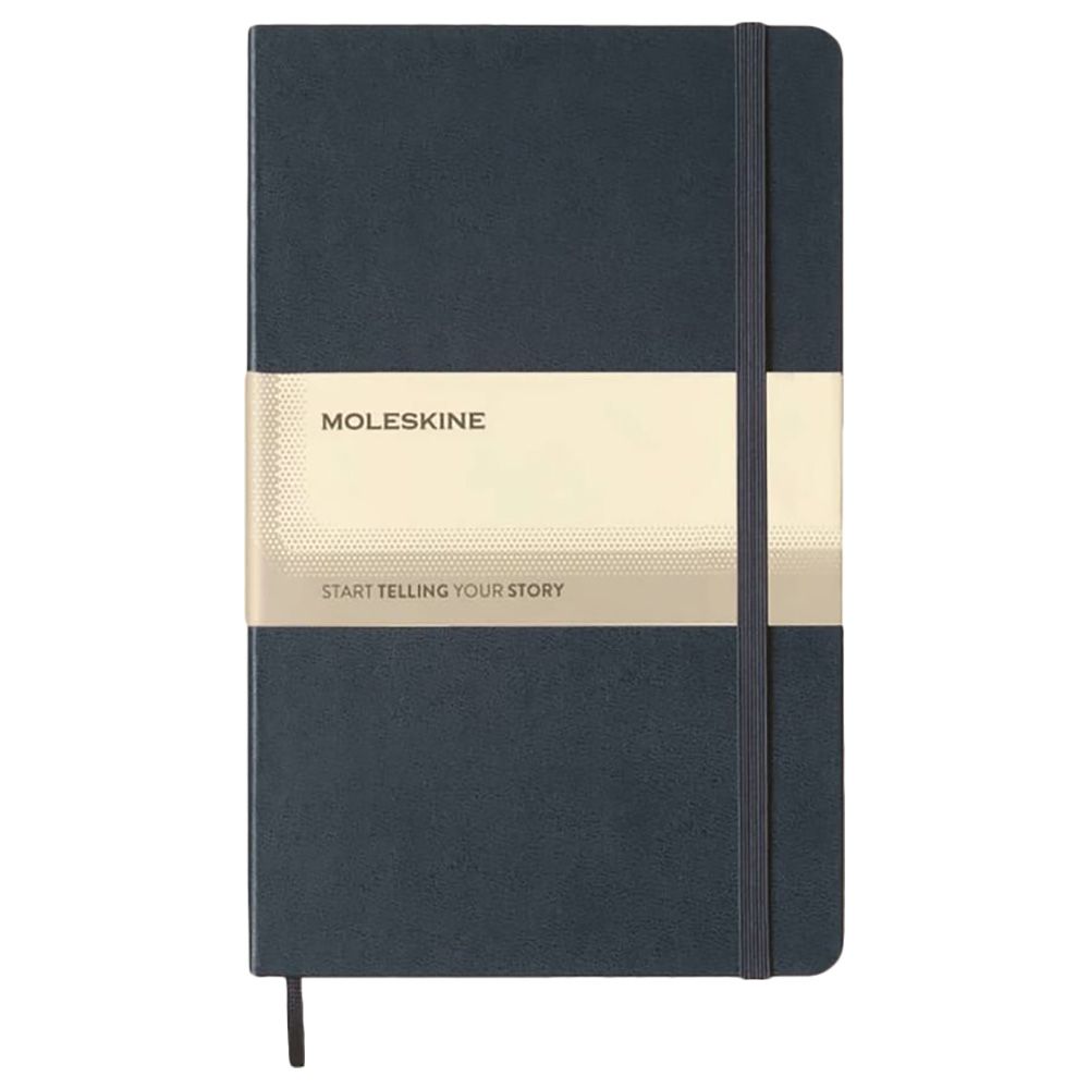 Moleskine - Soft Cover Ruled Notebook - Large - Sapphire Blue