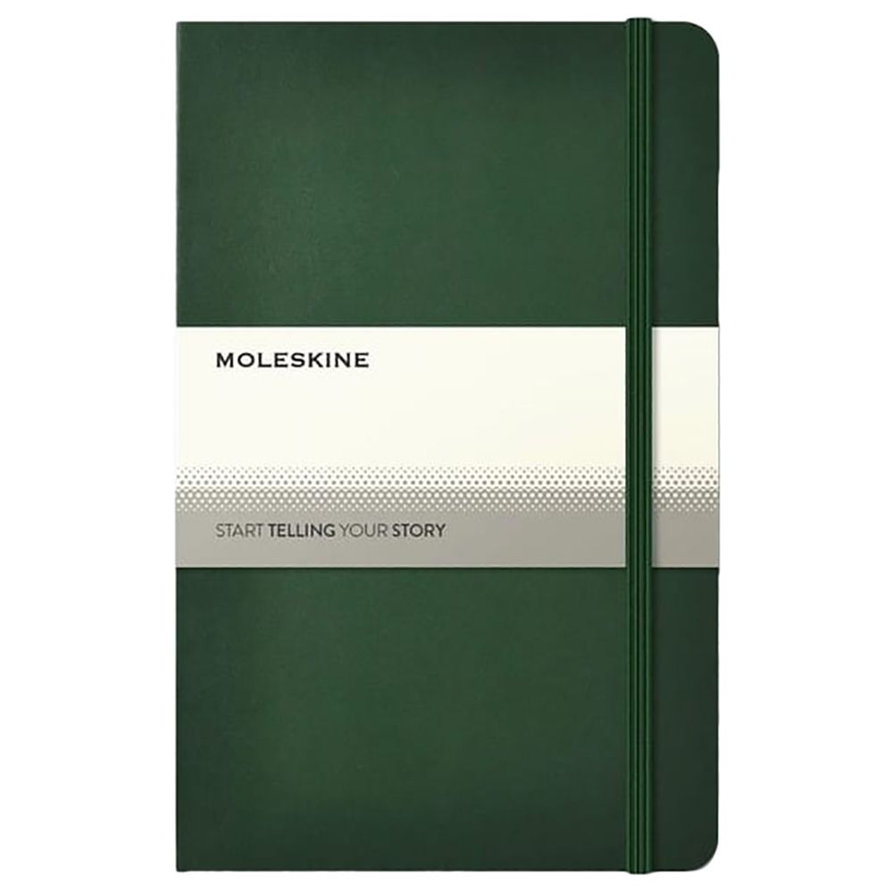 Moleskine - Ruled Hard Cover Notebook - Large - Myrtle Green