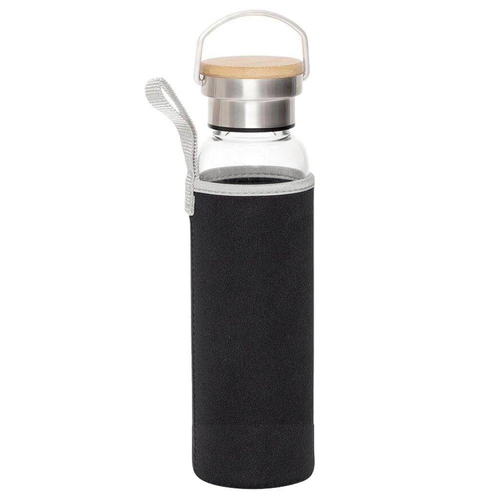 Hans Larsen - Floha Borosilicate Bottle W/ Neo Sleeve - Black