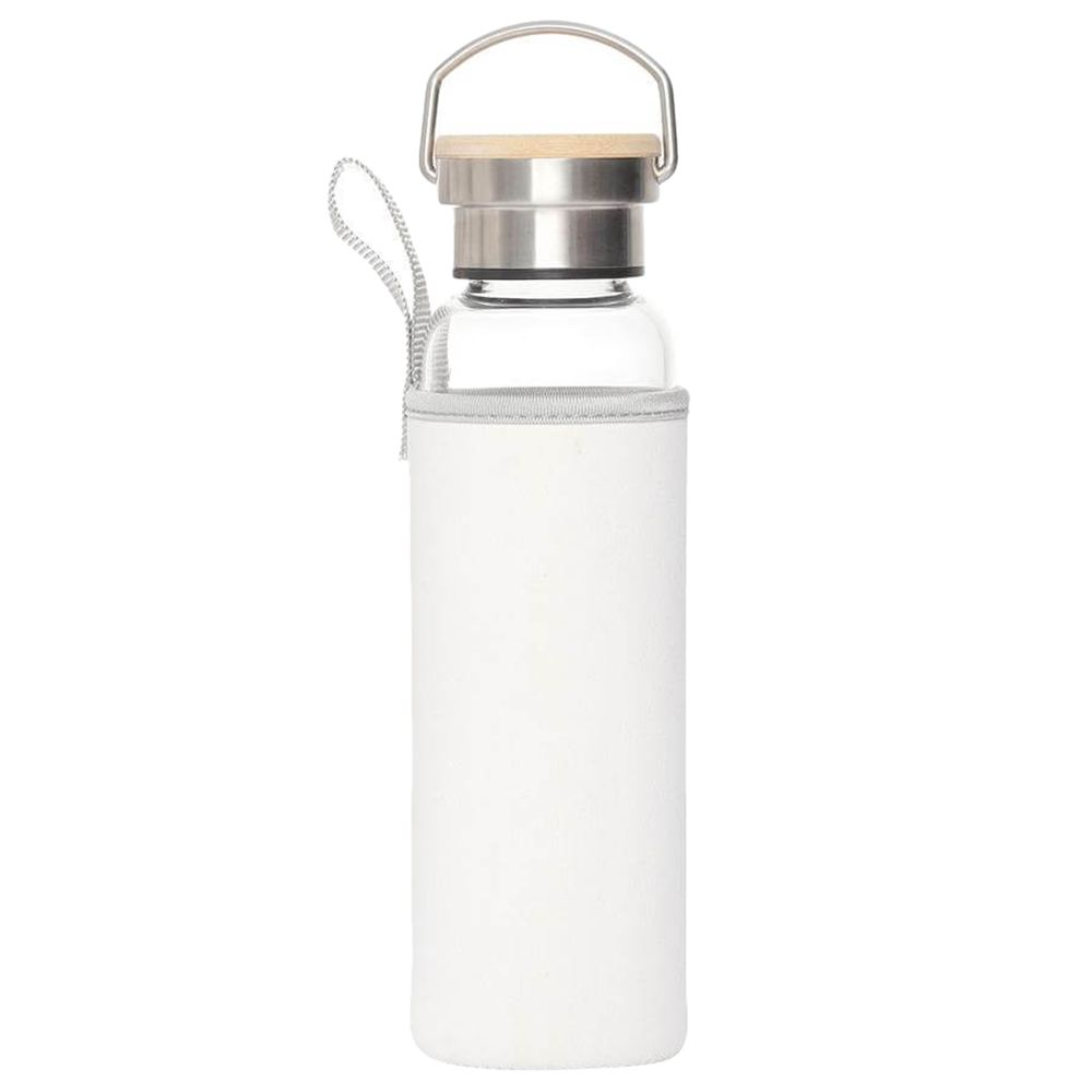 Hans Larsen - Floha Borosilicate Bottle W/ Neo Sleeve - White