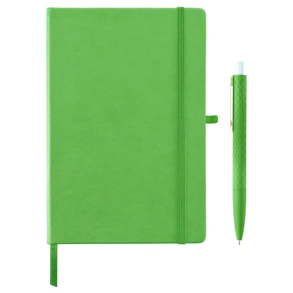 Giftology - Libellet A5 Notebook w/ Pen Set Pack of 5 - Green