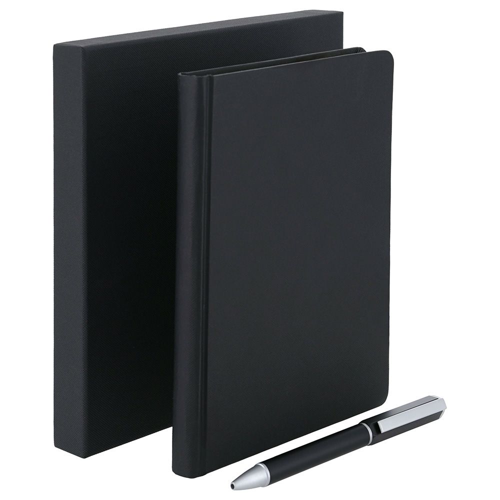 Santhome - Tomar PU Thermo Notebook And Pen Set - Black