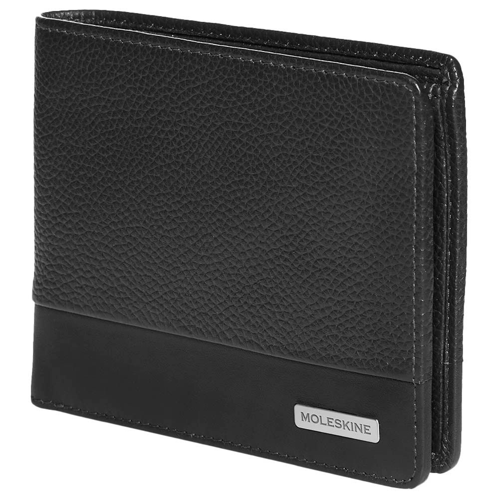 Moleskine - Classic Match Genuine Leather Wallet - Black