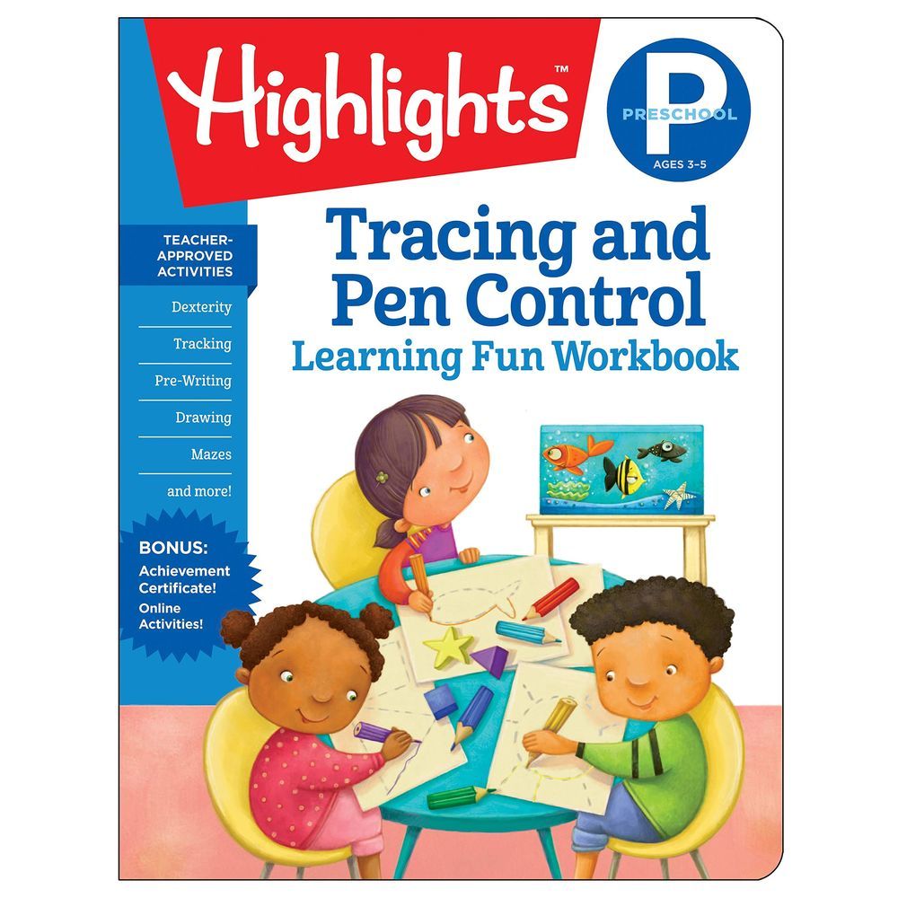 Preschool Tracing and Pen Control Learning Fun Workbook