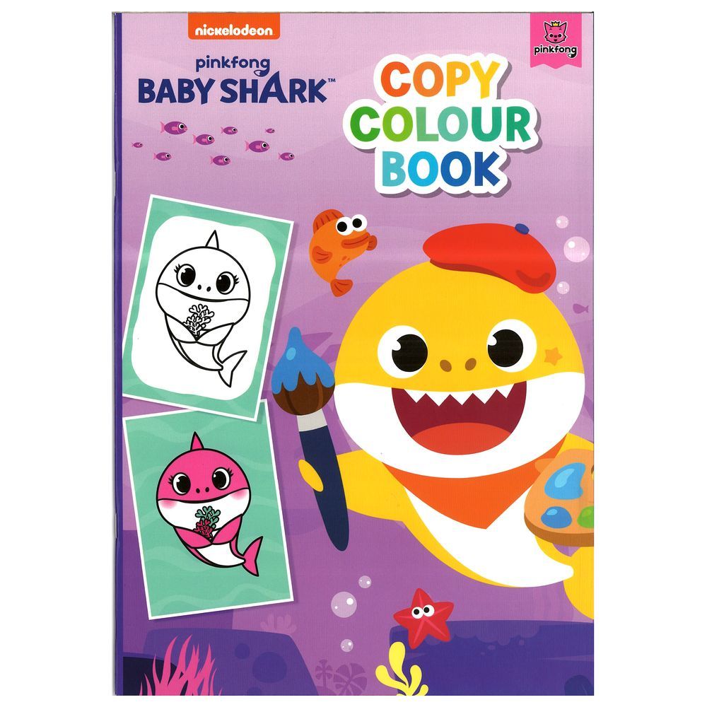 Nickelodeon Pinkfong: Baby Shark Copy Colour Book 