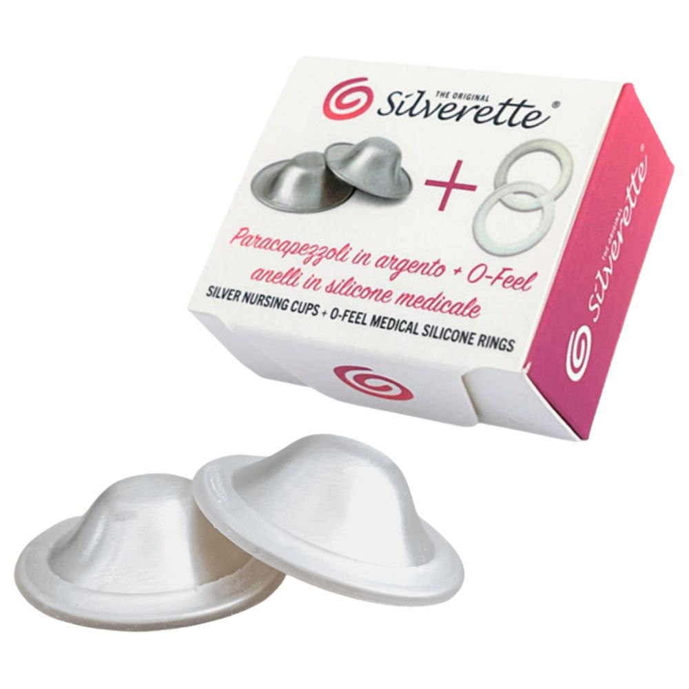 Silverette - Silver Nursing Cups W/ O-Feel - Regular