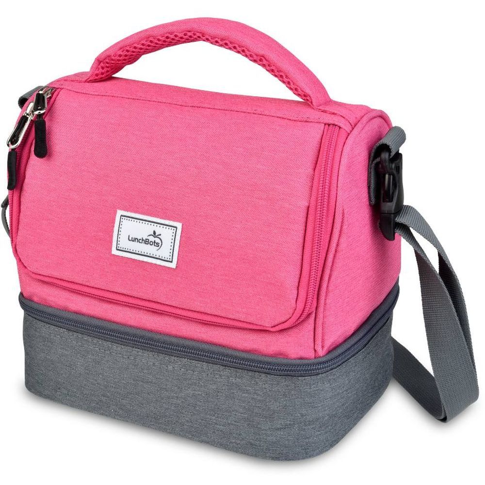 Lunchbots - Duplex Insulated Lunch Bag - Pink