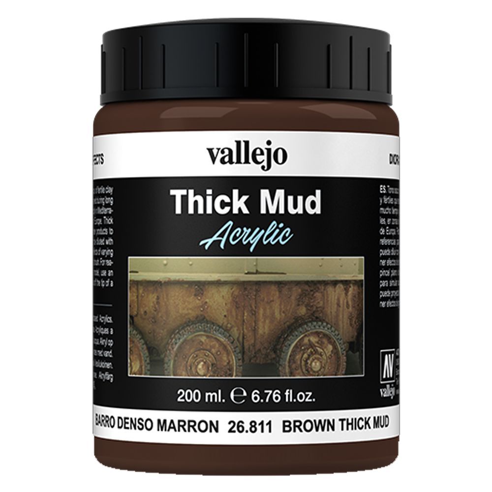 Vallejo - 26.811 Thick Mud 200ml - Brown