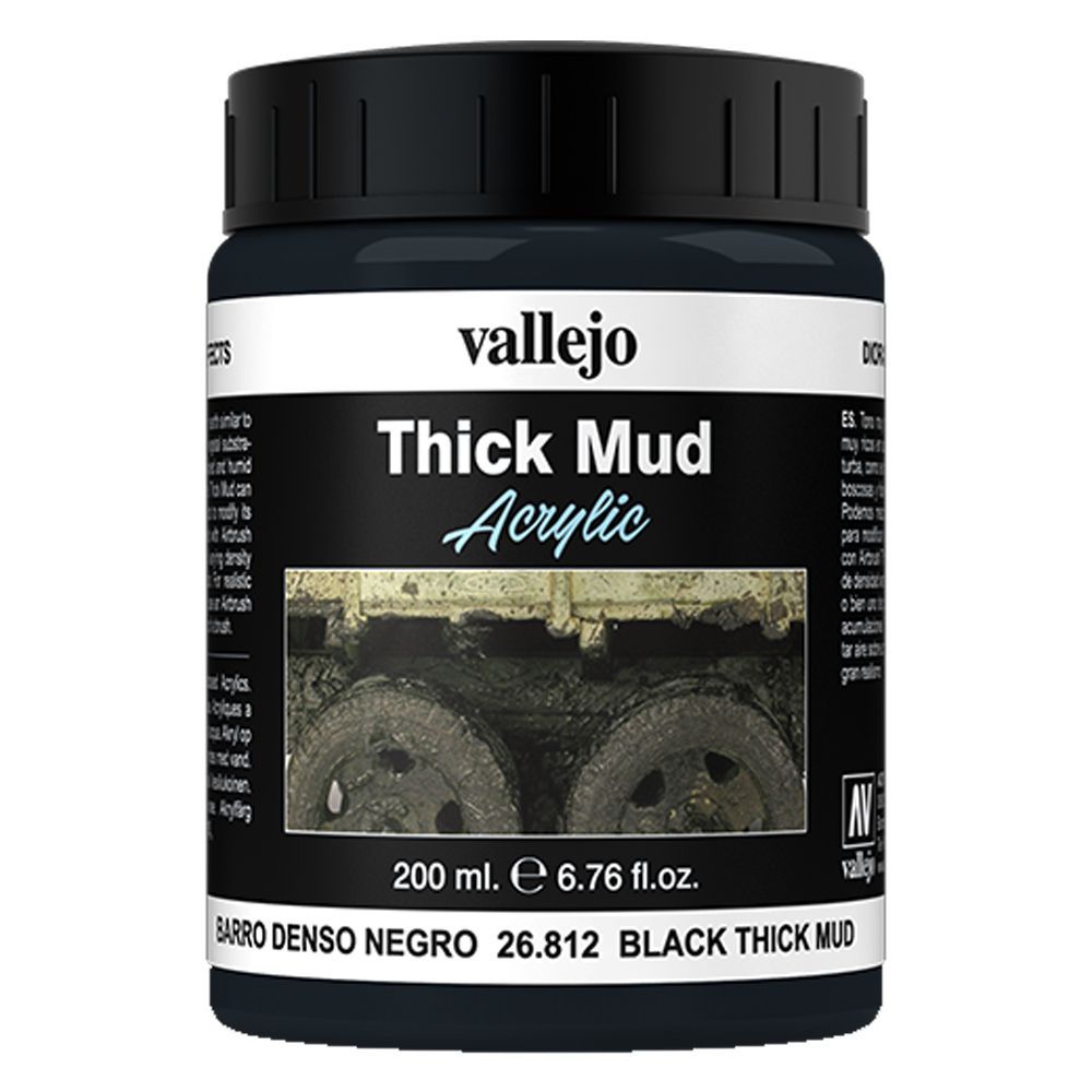 Vallejo - 26.812 Thick Mud 200ml - Black