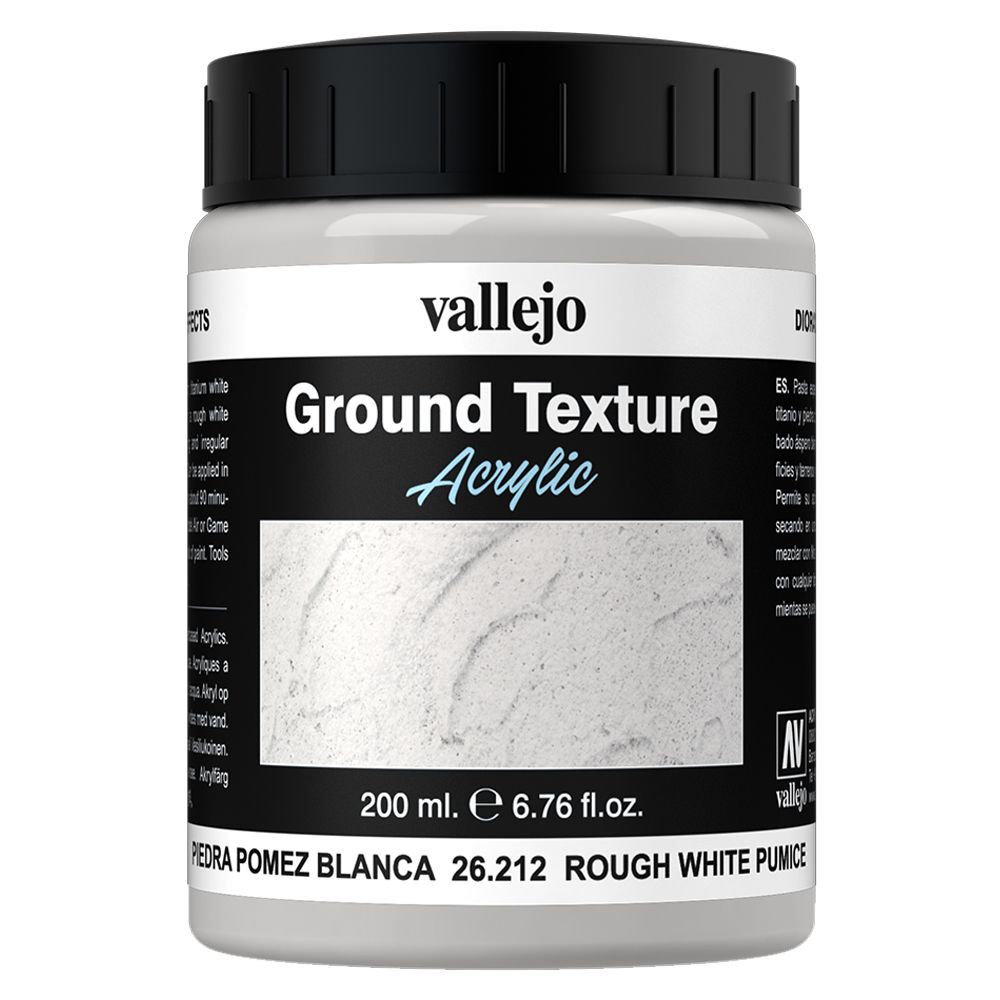 Vallejo - 26.212 Ground Texture 200ml - Rough White Pumice