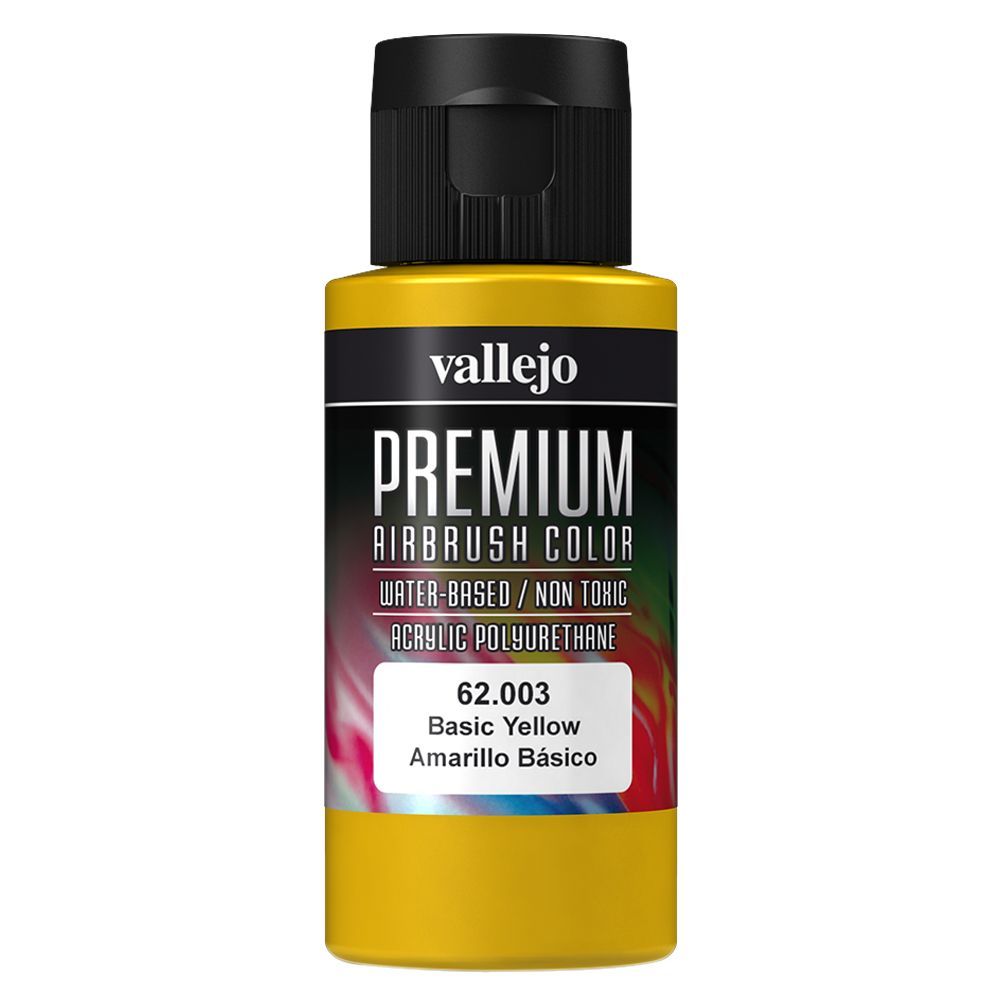 Vallejo - 62.003 Premium Color Paint 60ml - Basic Yellow