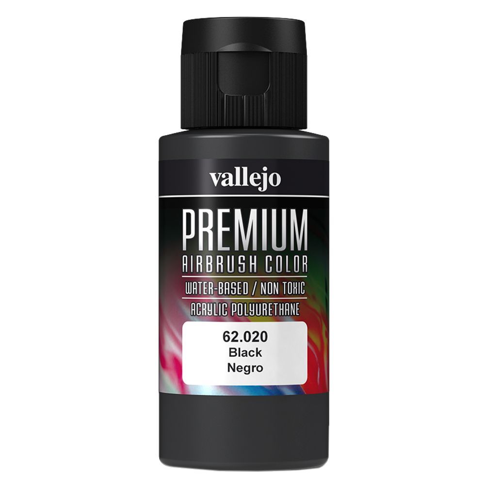 Vallejo - 62.020 Premium Color Paint 60ml - Black