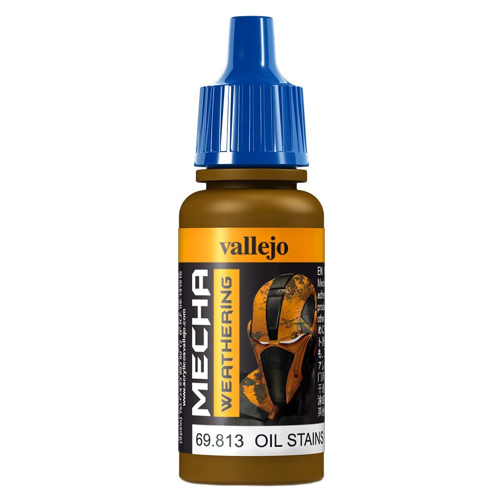 Vallejo - 69.813 Mecha Weathering 17ml - Oil Stains Gloss