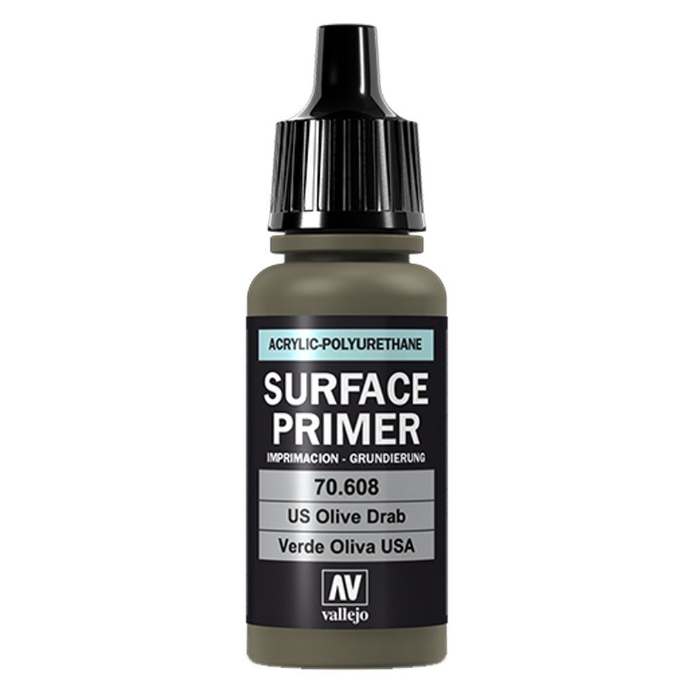 Vallejo - 70.608 Surface Primer 17ml - US Olive Drab