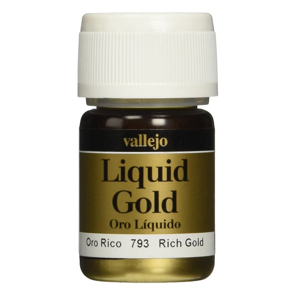 Vallejo - 70.793 Liquid Gold Alcohol Based 35ml - Rich Gold