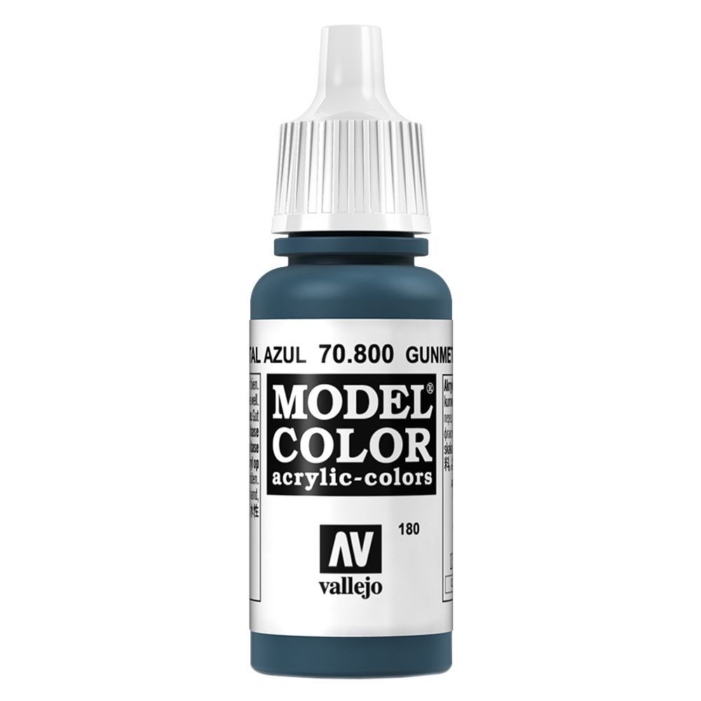 Vallejo - 70.800 Model Color Paint 17ml - Gunmetal Blue