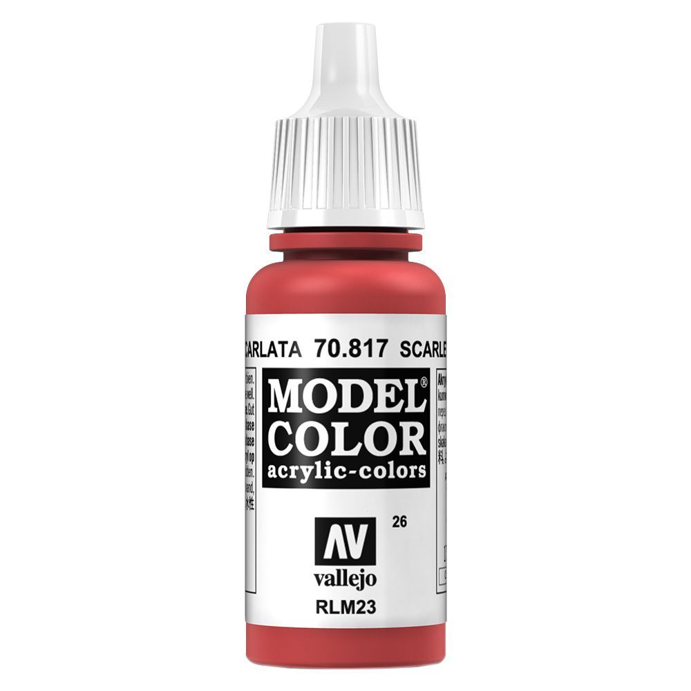 Vallejo - 70.817 Model Color Paint 17ml - Scarlet