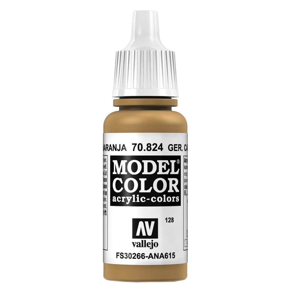 Vallejo Color Paint 17ml - German Camouflage Orange Ochre