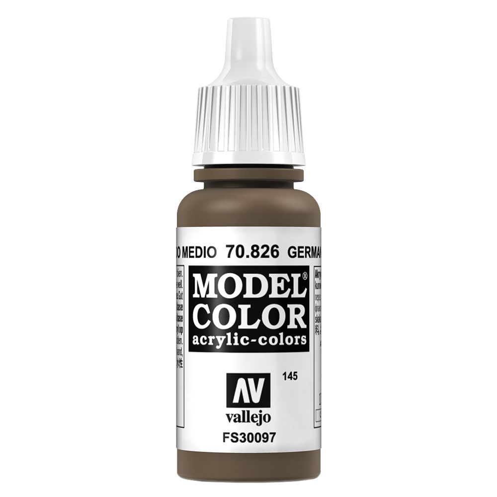 Vallejo Color Paint 17ml - German Camouflage Medium Brown