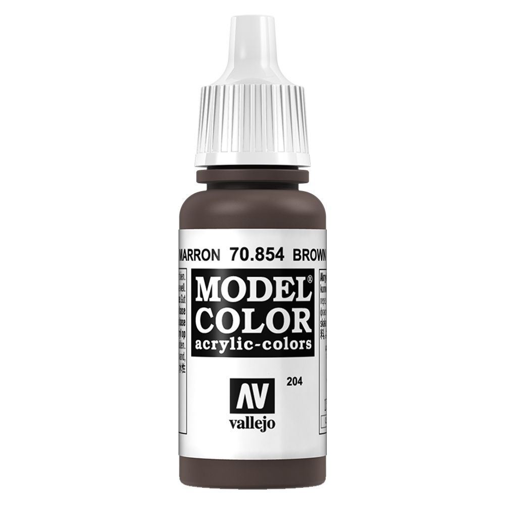 Vallejo - 70.854 Model Color Paint 17ml - Brown Glaze