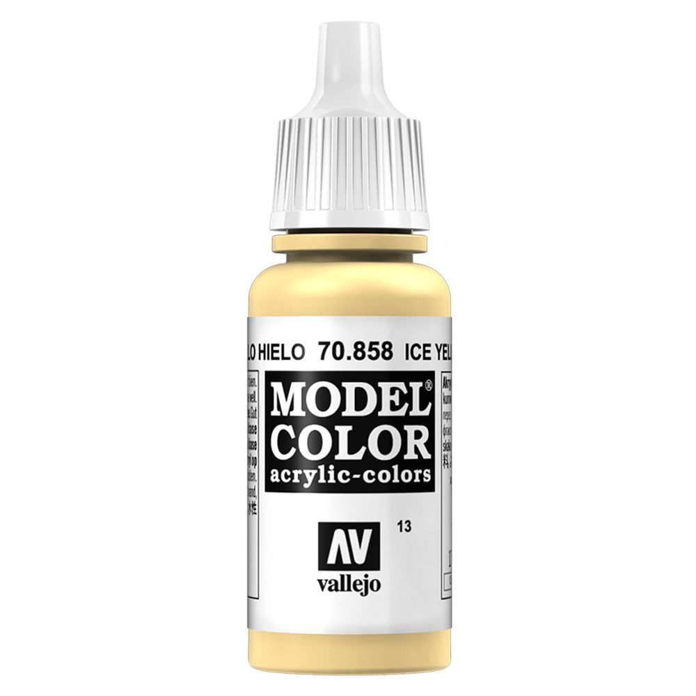 Vallejo - 70.858 Model Color Paint 17ml - Ice Yellow