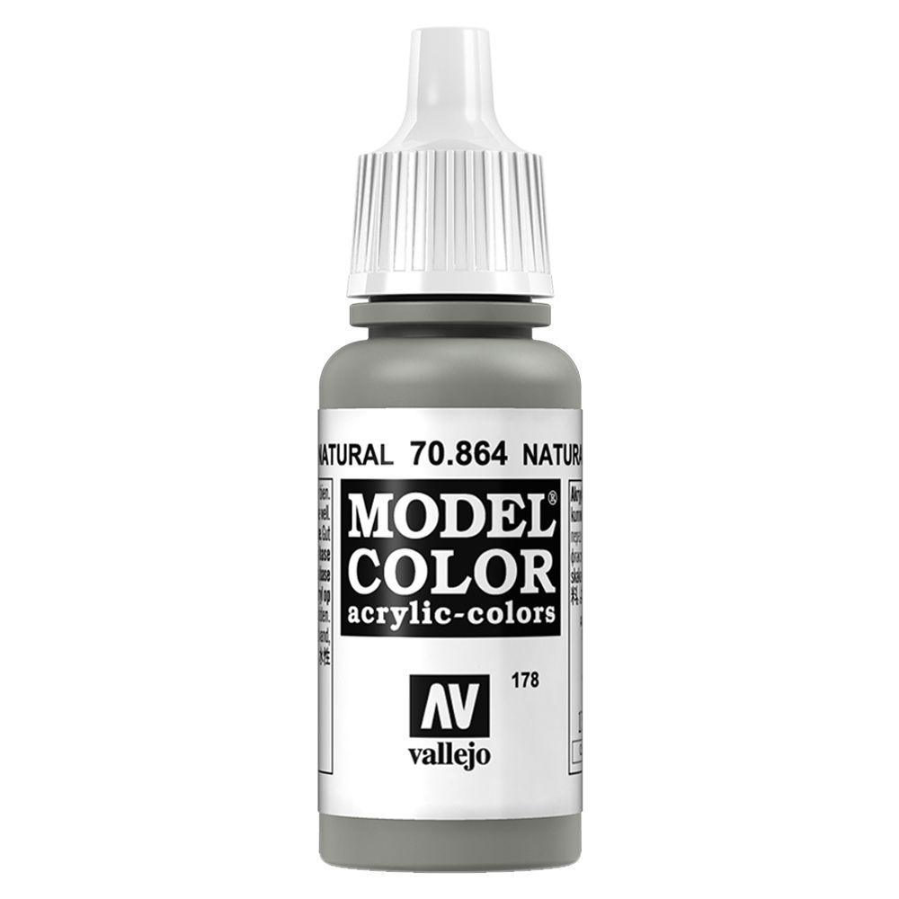 Vallejo - 70.864 Model Color Paint 17ml - Natural Steel