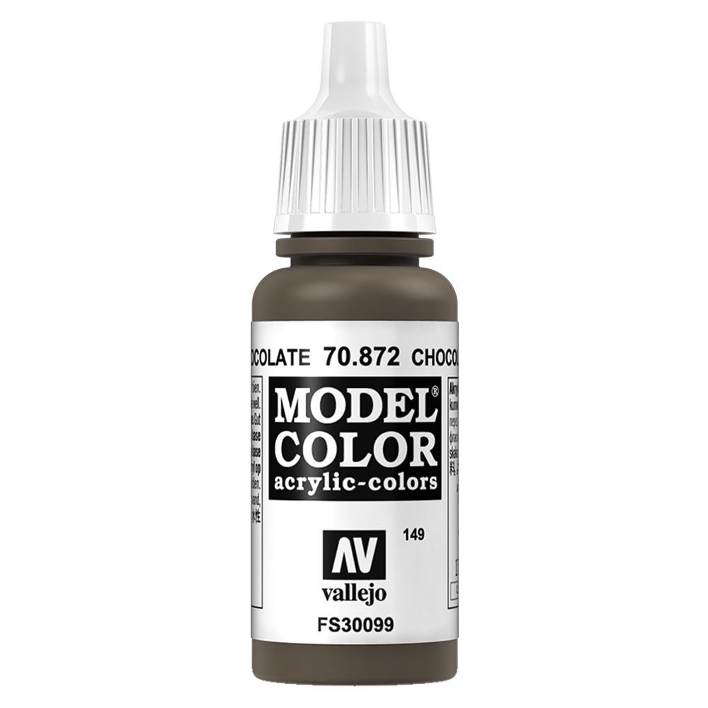 Vallejo - 70.872 Model Color Paint 17ml - Chocolate Brown