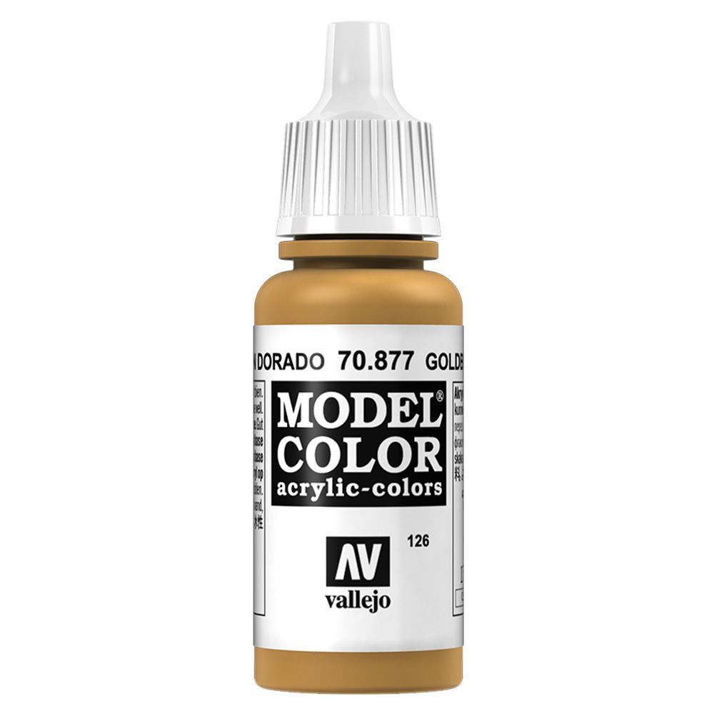 Vallejo - 70.877 Model Color Paint 17ml - Gold Brown