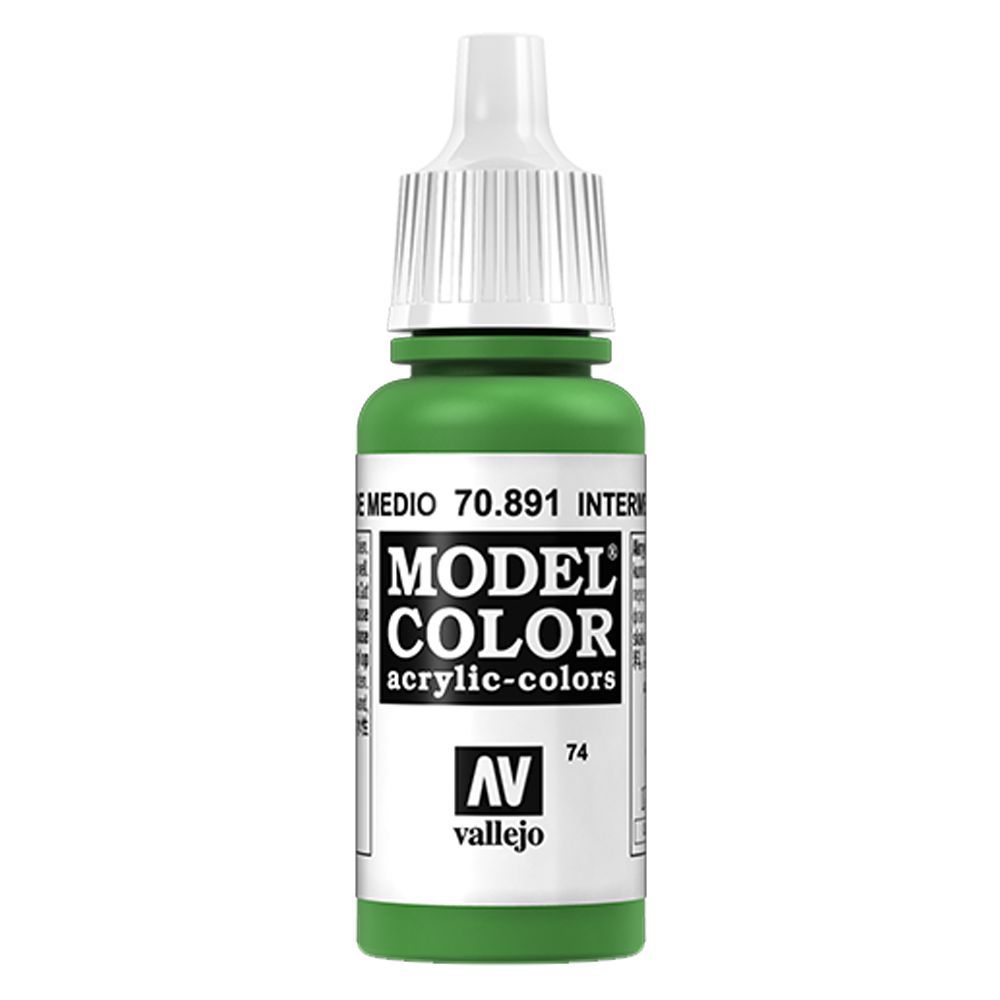 Vallejo - 70.891 Model Color Paint 17ml - Intermediate Green