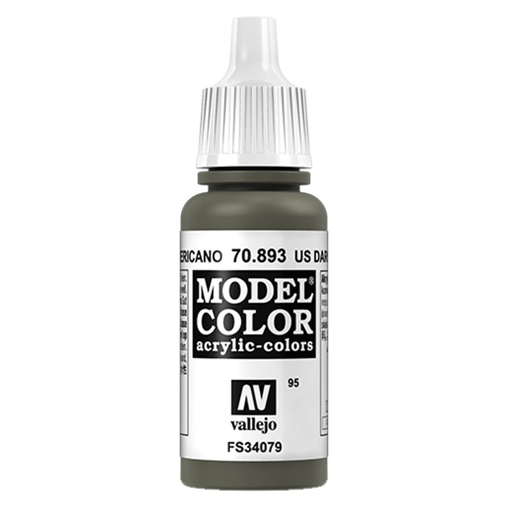 Vallejo - 70.893 Model Color Paint 17ml - US Dark Green